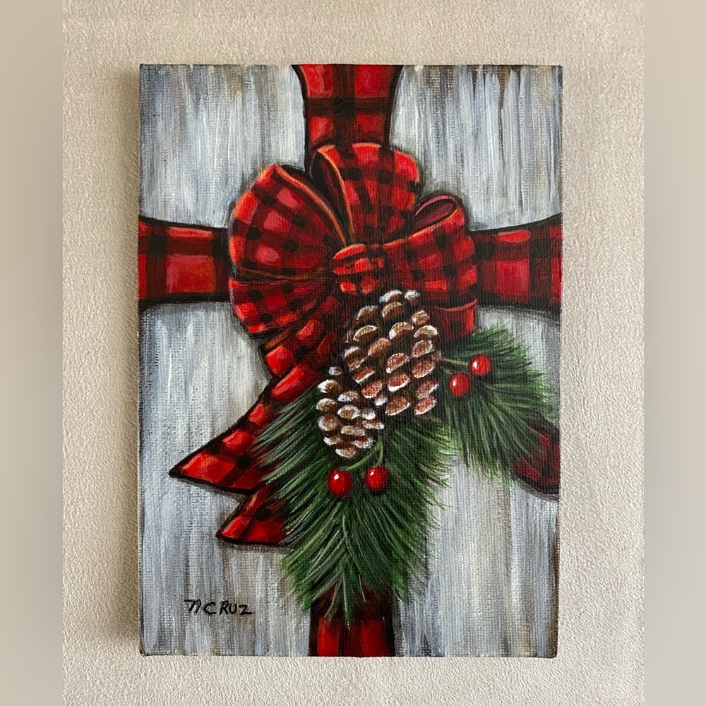 Hand Crafted Art “ Country Christmas “ - Picture 5 of 5